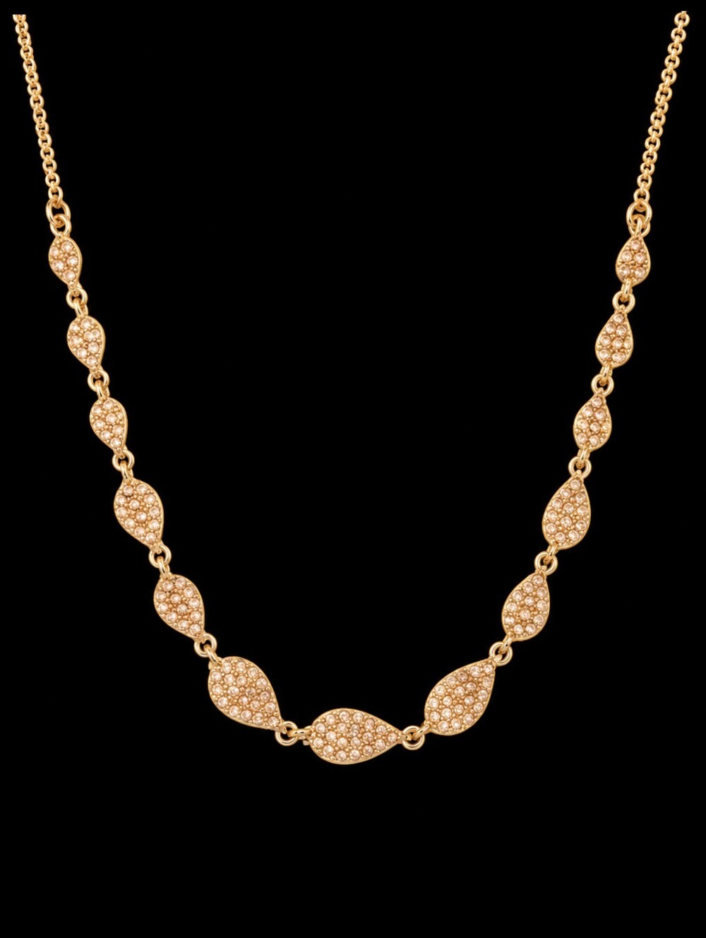 Givenchy Gold-Tone Pavé Statement Necklace